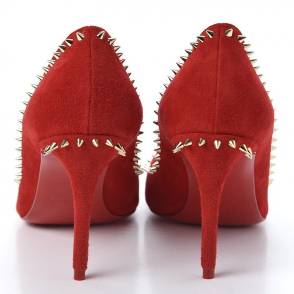 New CHRISTIAN LOUBOUTIN Anjalina Red Pump, 35 - Picture 4 of 7